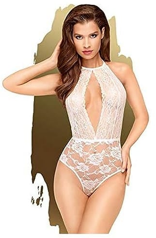 Penthouse, Slip-Body, Body, verschiedene Größen, Dessous, 'Toxic powder', weiß, Größe:S-M