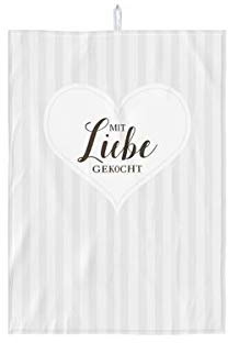 La Vida Geschirrtuch 70x50cm Mit Liebe gekocht