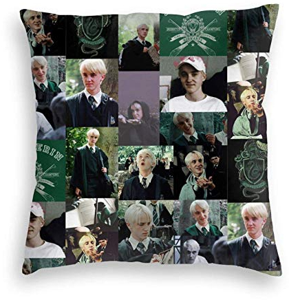 shenguang Draco-Malfoy Kissen Kissenbezüge Dekorative Samtkissen Kissenbezüge für Sofa Home Decor 18 X 18