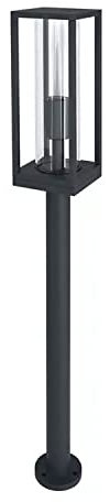 LEDVANCE LED Stehleuchte und Wegeleuchte für 1x E27 Leuchtmittel, Design Leuchte mit Rahmendesign für Aussen für dirkete Beleuchtung, 80cm Höhe, aus hochwertigem Aluminium, ENDURA FRAME 80CM Post E27