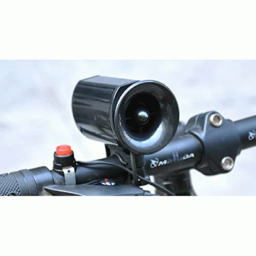 Fahrrad Hupe,Asudaro Fahrrad Elektrische Fahrradklingel Lautsprecher 6 Modi Sound Fahrrad Lenker Hupe Wasserdichte Fahrrad Lenker Hupe Fahrrad Klingeln Fahrrad Lenker Zubehör,Schwarz