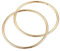 sourcing map 2 Stück O Ringe 2.36(60mm) Metall für Riemen Taschen Gürtel DIY Handwerk Gold Ton