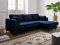 Lisa Design Anna – Ecksofa mit Schlaffunktion – mit Bettkasten – 4-Sitzer – moderner Stil – rechts Nachtblau
