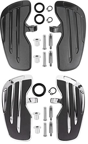 Plancher de Marchepied Passager en Aluminium Repose-pieds Ajustement pour Indian Scout Soixante Bobber 2015(Placage d'argent)