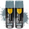 Etrexonline Pintura Spray Multicolor Profesional 400ml Adecuado Metal Madera y Plástico - Color Gris Medio (Paquete de 2)