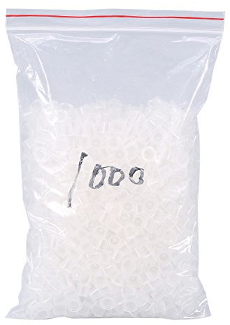 1000 Stücke Tattoo Farbkappen Cups, Ink Cups Einweg, Kunststoff Tattoo Ink Cups Caps, Für Tattoo Ink Tattoo Supplies (3 Größen, Weiß)(S 35-40)