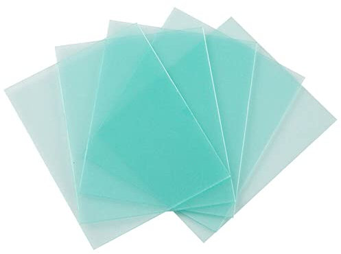 SPORTARC Lot de 10 verres de casque de soudage, 115 x 90 mm, plaque de protection transparente en plastique résistant aux hautes températures, lentille de rechange pour souder la feuille de