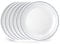 Corelle 6-Piece 10.25 Dinner Set, Vitrelle Triple Layer Glass, Lightweight Round Plates, Chip & Scratch Resistant, Microwave & Dishwasher Safe, Caspian