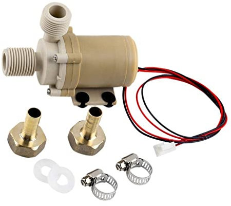 DAZZLEEX 12V 100°C Pompe à Eau Chaude Pompe de Circulation d'eau Froide et Chaude coupleur d'eau Chaude Silencieux de qualité Alimentaire