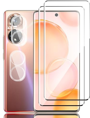 Tzstz 2+2 Piezas con Honor 50 Pantalla Protector Compatible ,9H Dureza,Anti-arañazos, Vidrio Templado Protector