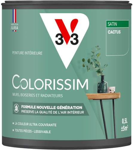 V33 Peinture multi-supports Colorissim® Cactus satin 0,5L