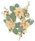 Baoblaze Kerzenring Blumen, Kerzenringe für Stabkerzen Blumen, Blumenring für Stabkerzen, Blumenkerzenringe Kränze, Künstliche Rose Kerzenkranz, Kerzenring Eukalyptus für Tische Party, Sekt