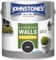 Johnstone’s – Exterior Smooth Masonry Paint – Black – Up to 15 Years Protection – Weather & Dirt Resistant – 30m² Coverage Per Tin - Dry in 1-2 Hours – 2.5 L