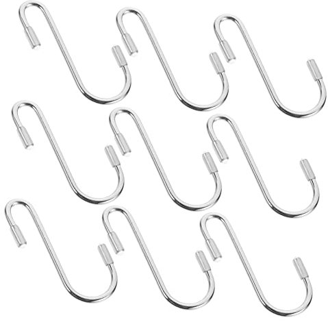 Zerodeko 12pezzi Ganci a s in Metallo Resistenti Per Appendere Ornamenti Da Ganci Per Appendere in Cucina Armadio Bagno Garage