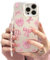 YeGang Bow iPhone Hülle - Süße Rosa Schleife Schleifenknoten Kameraobjektiv Schutz Stoßfeste Abdeckung Handyhülle Für iPhone 11/12/13/14/15 Pro Max (iPhone 15Pro,#2)