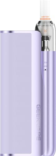 GEEKVAPE WENAX M Starter Pod Kit | Powerbank 2500mAh + GeekVape Wenax M1 Mini 16W 2ml Vaporizzatore | No e-liquid, No nicotine (Viola Pastello-)