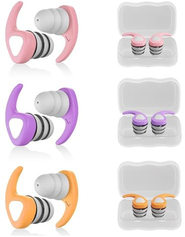 LightBeacon 3 Paia di Tappi per le Orecchie da Nuoto per Bambino, Auricolari in Silicone Riutilizzabili, Tappi Orecchie Piscina Bambino, per Nuoto, Surf, Snorkeling e Altri Sport Acquatici