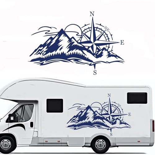 GUPEB Auto Aufkleber Abenteuer Reisen Erkunden LKW Wohnmobil Caravan Aufkleber Vinyl Dekor