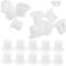Alasum 300 STK Mini-Hut Mini-Zylinder zum Basteln Mini-Zauberhüte Zubehör Hut DIY liefert basteln für Kinder bastelmaterial für Kinder Mini-Clown-Mütze Minihut zum Selbermachen Weiß