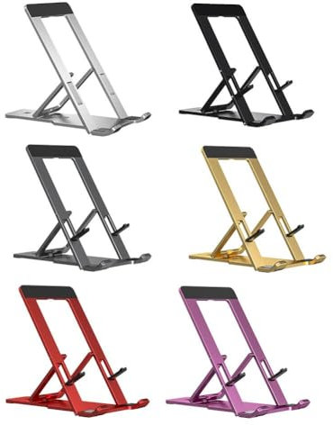 MUMQAQ Supporto per telefono Universale In Alluminio Cellulare Regolabile Pieghevole Scrivania Tablet Supporto 13 SE 12 per iphone 14 Max PC Tablet Pro