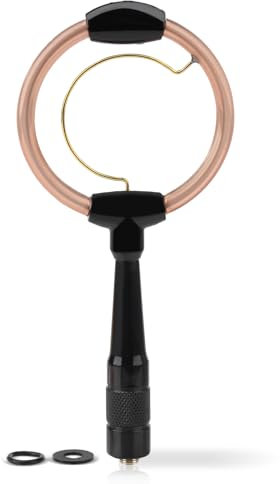 Bingfu Ham Radio Antenna Dual Band VHF/UHF 136-174/400-460MHz Loop Antenna with SMA Female Connector, Lightweight and Compact for Handheld Radio Two Way Radio