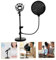 TOGEVAL Mikrofon Mit 1 Satz Mikrofonständer Regalstützen Tischmikrofonablage Regalhalter Mikrofonarm Mikrofonstativ Microphone Stand Mikrofon-unterstützung Mikrofonhalterungen Aus Metall Black