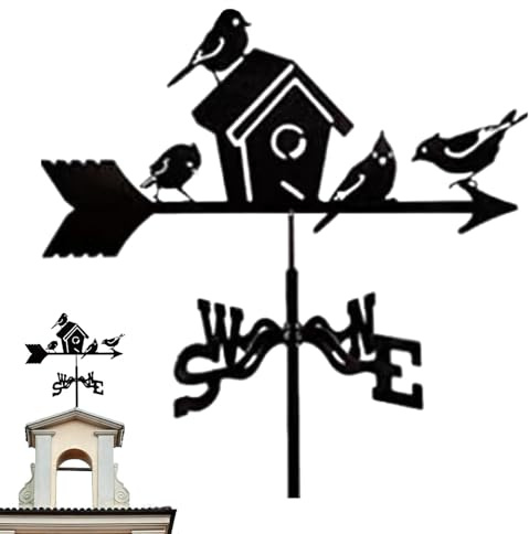 Coq météo animal, décoration de jardin, girouette en métal - Décoration de toit pour bateau, terrasse, patio, cour