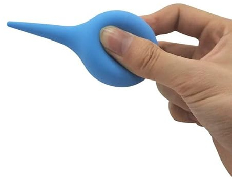60ml Hand Bulb Ear Syringe, Soft Reusable Rubber Suction Ear Bulb Syringe Ball, Baby Ear Cleaning Bulb, Ear Washing Squeeze Bulb for Kids, Adults, Pets