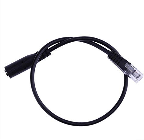 Headset-Adapter – 3,5 mm auf RJ9-Konverter, rund & | Telefon- und Computer-Audioanschluss für Anrufe und VoIP, Tonübertragung, Kompatibilität für den Bürogebrauch