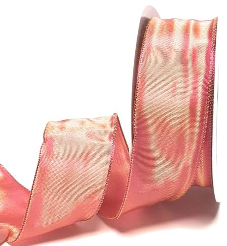 s.dekoda Schleifenband 25m x 40mm Altrosa - Bischof Drahtband Geschenkband Dekoband [2120-6536]