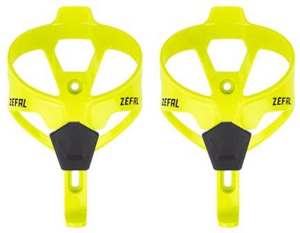 ZEFAL Pack Pulse A2 – Set mit Zwei Flaschenhaltern, leicht, für Fahrrad/Mountainbike/Rennrad, robust und langlebig, 26 g pro Flaschenhalter, Neongelb