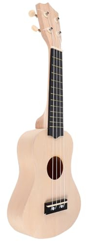 Holz Ukulelen Bausatz 21 Zoll zum Selbstbauen und Bemalen für Kinder | 1 Satz, Selbstgemacht Bastelmaterial, Leichtes Modell, Handwerk und Malspaß, für Musikfreunde