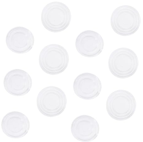 Gatuida Coussinets Ronds en Plastique et Caoutchouc Blanc Patins Antidérapants Multi-usages Lot de 200 pour Protection et Stabilité de Tables en Verre