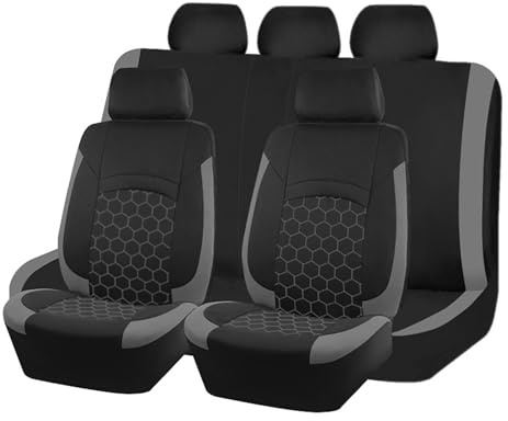 Autositzbezüge für VW Polo VI V IV III II I Mk 6 5 4 3 (Type AW 6C 6R 9N3 9N 6N2 6N 86C 2F 86), Komfortabel Sitzbezüge Auto Set, Autoschonbezüge Vordersitze & Rückbank Auto-Sitzbezüge Autozubehör
