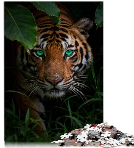 Jigsaw Puzzles for Adults 1000 Jigsaws,Jungle tiger, wildlifeFamily puzzle game birthday gift,Classic Educational Games