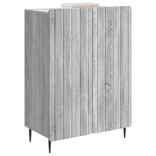 vidaXL Sideboard Graues Sonoma 66 x 34,5 x 92 cm Holzwerkstoff, Wohnzimmer Storage, moderner rechteckiger Sideboard, stylischer Essbereichschrank, multifunktionale Einheit