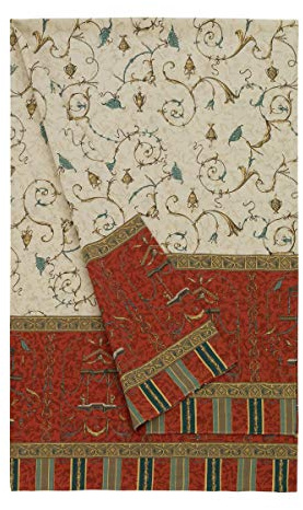 Bassetti OPLONTIS Foulard aus 100% Baumwolle in der Farbe Rot v.8, Maße: 350x270 cm - 9233726