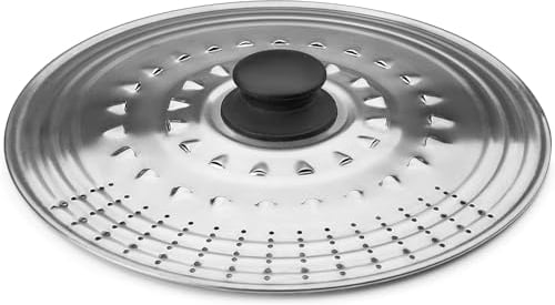 Ibili 714243 Couvercle à usage multiple 36-38-40-42 cm en Inox (avec trous), Argent