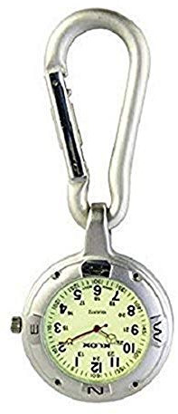 Silber Anschnallen Karabinerverschluss Taschenuhr Für Ärzte Krankenschwestern Sanitäter Köche Sport