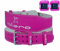 Islero, Ceinture d'haltérophilie, Sangle de maintien du dos pour Femme, pur Cuir, pour la Gym et le Bodybuilding, 10,2 cm, Rose, petit
