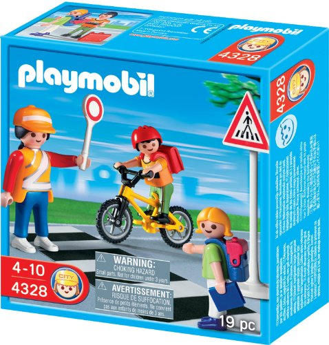 PLAYMOBIL 4328 Schulweghelferin mit Kindern