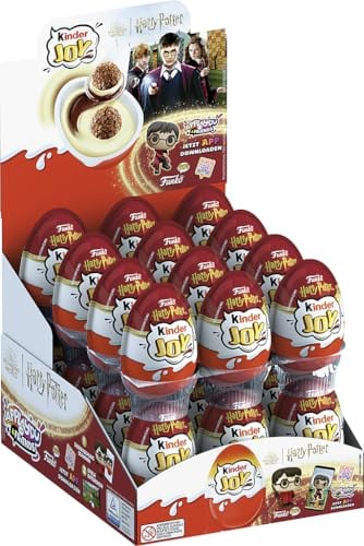 Kinder Joy – Überraschungsei mit leckerer Milch- und Kakaocreme, Knusperkugeln und 1x Spielzeug oder einer beliebten Sammelfigur – 24 kinder Joy à 20 g