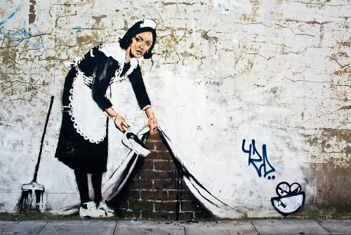 empireposter Banksy - Graffitti - Cleaning Maid Poster - Grösse 91,5x61 cm