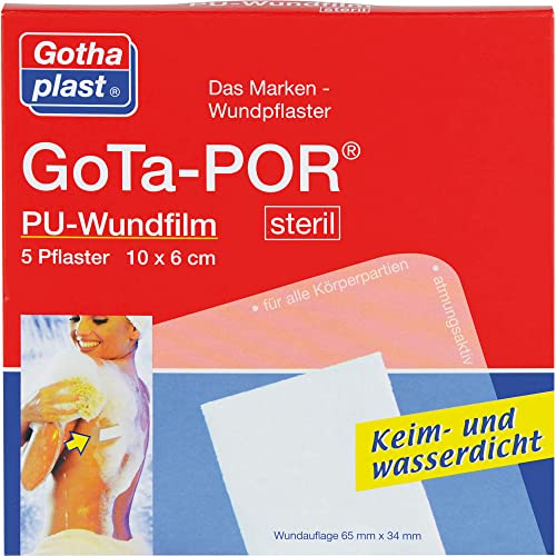 GOTA-POR PU Wundfilm 10x6 cm steril Pflaster 5 St