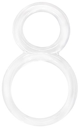Screaming O Ofinity Cock Ring, Clear - Double Cock Ring - Penis Ring, Stretchy, Comfortable Pleasure Ring - Couple Sex Toys, Dick Ring for Mutual Pleasure