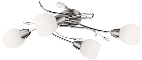 Globo Decken Leuchte Glas Kugel Spot Lampe florale Küchen Beleuchtung 60209-4