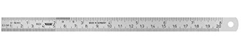Vogel Germany Stahlmaßstab (Typ C, Messbereich 200 mm, Querschnitt 13 mm x 0,5 mm, rostfreier Federbandstahl, Ablesung von links nach rechts) 1010030020