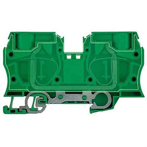 Weidmüller 1739650000 ZPE 35 Direct Connection Earth Terminal, Green/Yellow, 35 mm², 4200A, Box of 10