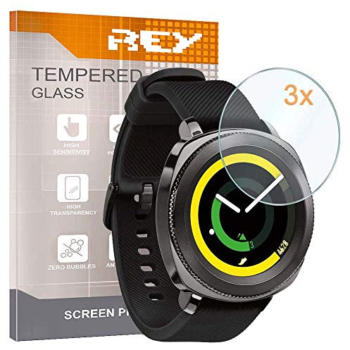 [Lot de 3] Verre Trempé pour Samsung Galaxy Watch Active 2 40mm - Gear Sport SM-R600 - Galaxy Watch 3 Bluetooth 41mm, Protecteur d'écran qualité supérieure