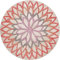Nicole Knupfer Mandala Runde Teppich Vintage Boho Waschbar Teppich für Wohnzimmer Schlafzimmer Badezimmer Küche Beach Dekor (A1,60X60cm)